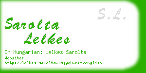 sarolta lelkes business card